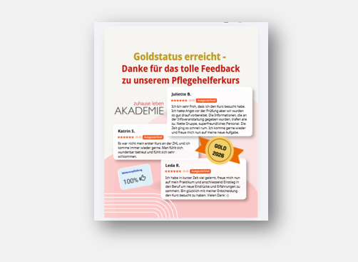 Goldstatus erreicht